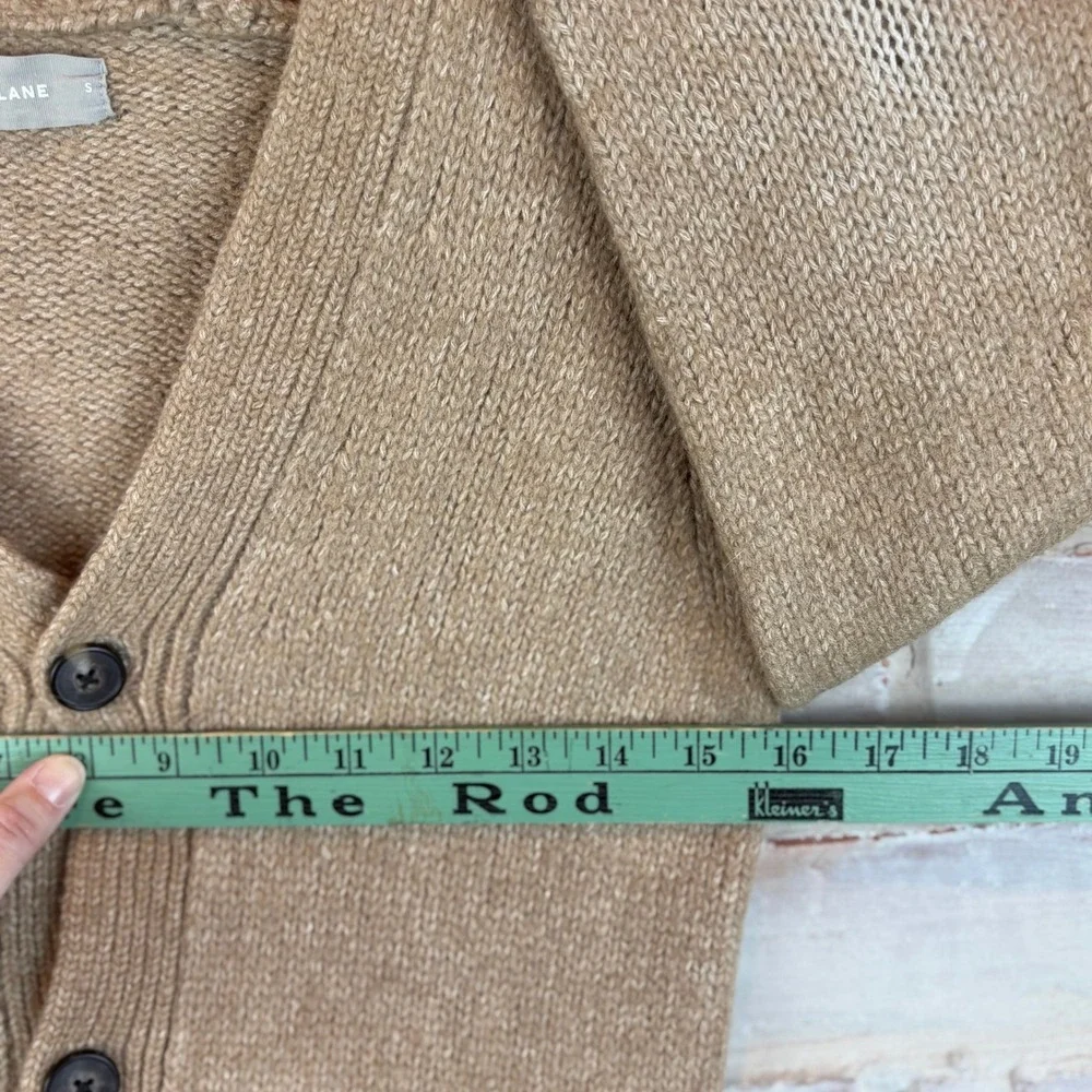 Everlane Camel Alpaca Merino Wool Grandpa Cardigan S Old Money Quiet Luxury Fall